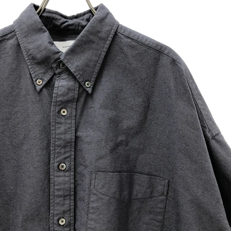 Graphpaper / グラフペーパー | Oxford S/S Oversized B.D Shirt オックスフォード ボタンダウン 半袖シャツ | ONE | メンズ