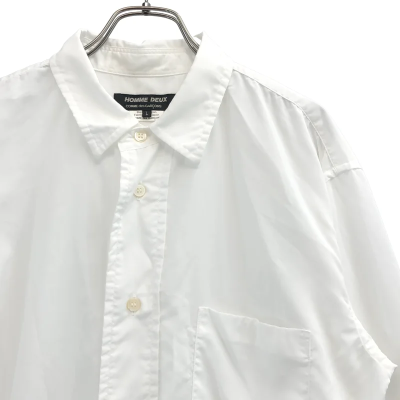 COMME des GARCONS HOMME DEUX / コムデギャルソンオムドゥ | 2023AW | ポリ縮絨 レギュラーカラーシャツ | L | メンズ