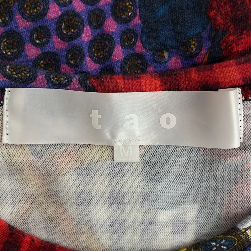 tao COMME des GARCONS / タオコムデギャルソン | 2022AW | ギンガムチェック フラワープリント クルーネックカーディガン TJ-T010 | M | レディース