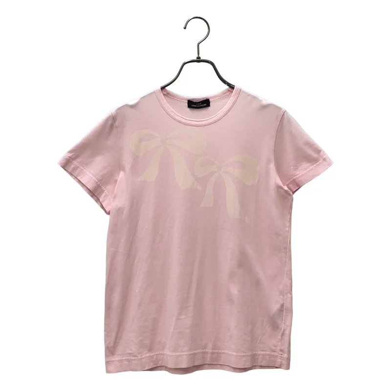 tricot COMME des GARCONS / トリココムデギャルソン | 2009SS | コットン プリント加工 リボン クルーネックカットソー |