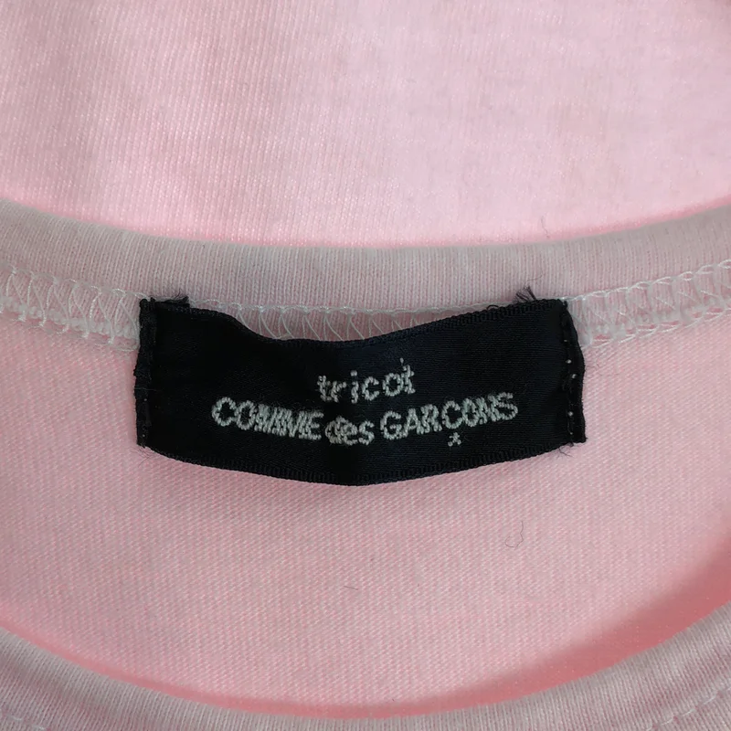 tricot COMME des GARCONS / トリココムデギャルソン | 2009SS | コットン プリント加工 リボン クルーネックカットソー |