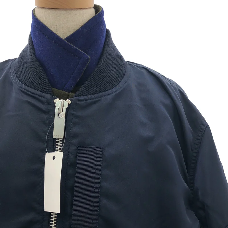 sacai / サカイ | 異素材 MA-1切り替え ロングコート | 2 | レディース