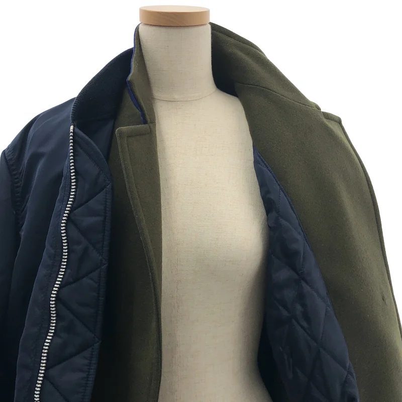 sacai / サカイ | 異素材 MA-1切り替え ロングコート | 2 | レディース