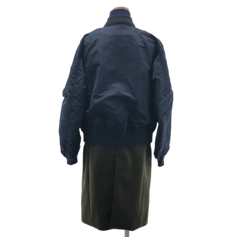 sacai / サカイ | 異素材 MA-1切り替え ロングコート | 2 | レディース