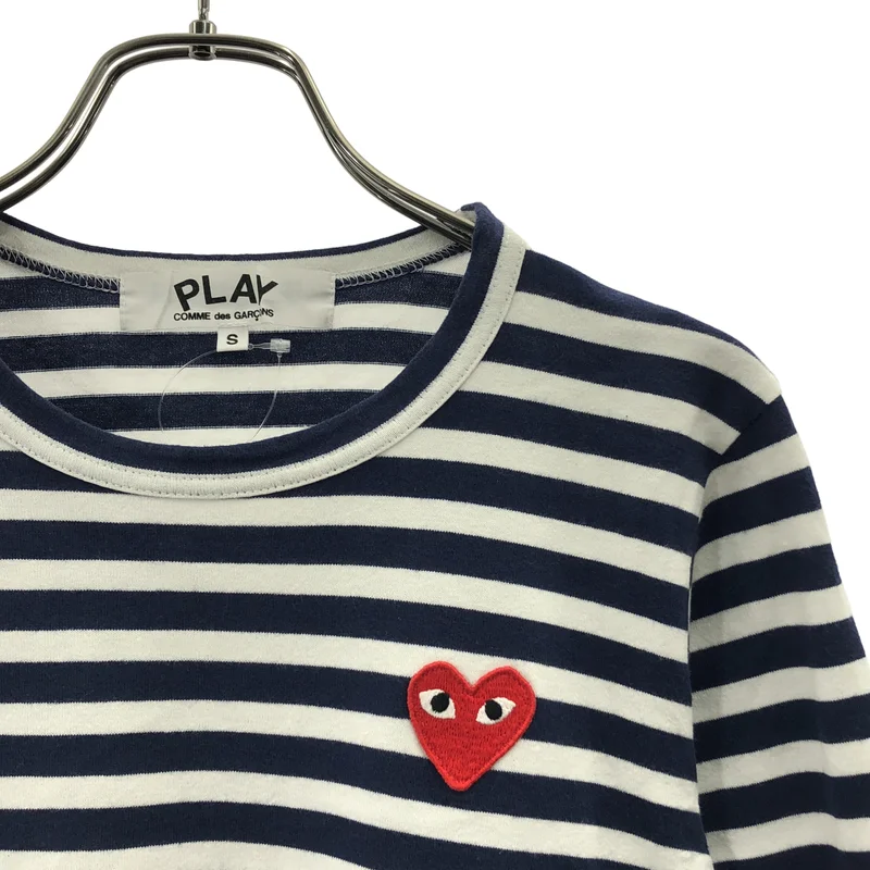 PLAY COMME des GARCONS / プレイコムデギャルソン | AD2015 | コットン ボーダーカットソー | S | レディース