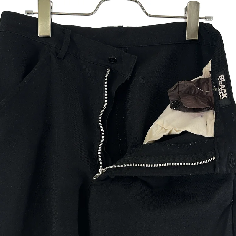 BLACK COMME des GARCONS / ブラックコムデギャルソン | 製品後加工 エステルギャバジン パンツ | XS | レディース