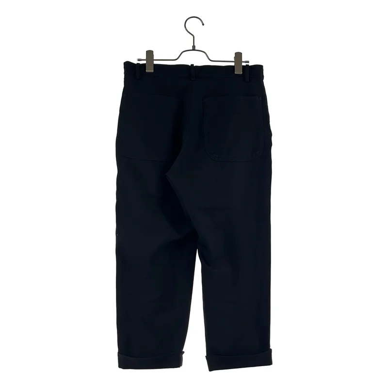 BLACK COMME des GARCONS / ブラックコムデギャルソン | 製品後加工 エステルギャバジン パンツ | XS | レディース