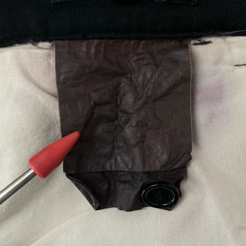 BLACK COMME des GARCONS / ブラックコムデギャルソン | 製品後加工 エステルギャバジン パンツ | XS | レディース