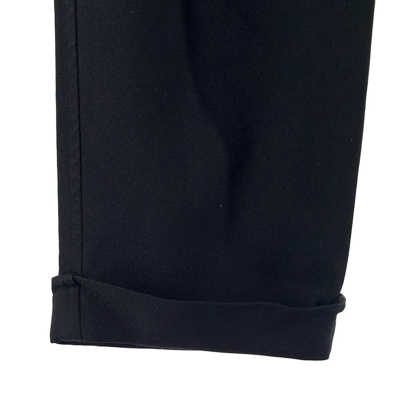 BLACK COMME des GARCONS / ブラックコムデギャルソン | 製品後加工 エステルギャバジン パンツ | XS | レディース