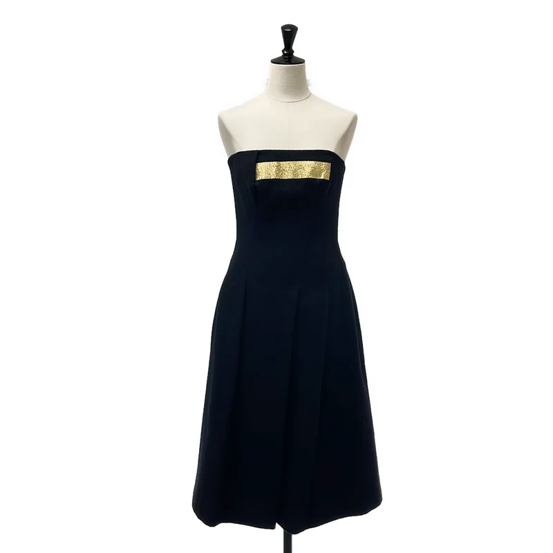 JIL SANDER / ジルサンダー | ウール バックジップ スカート / 裏地付き | 36 | レディース