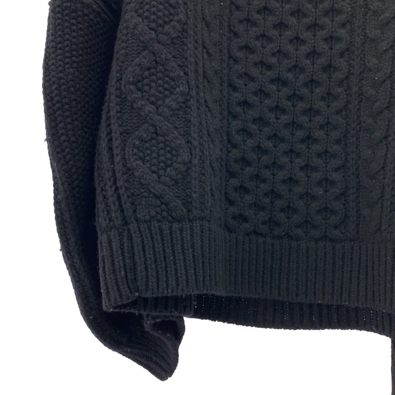 TAKAHIROMIYASHITA The Soloist / タカヒロミヤシタザソロイスト | Balloon sleeve back zip turtleneck sweater ケーブル タートルネック ニット | 44 | メンズ