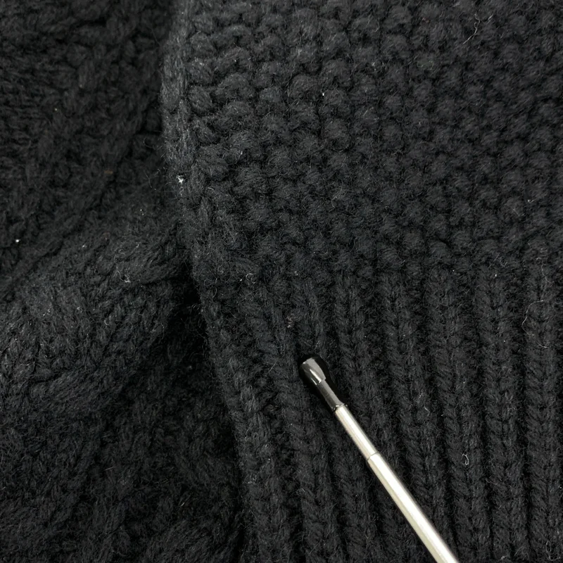 TAKAHIROMIYASHITA The Soloist / タカヒロミヤシタザソロイスト | Balloon sleeve back zip turtleneck sweater ケーブル タートルネック ニット | 44 | メンズ