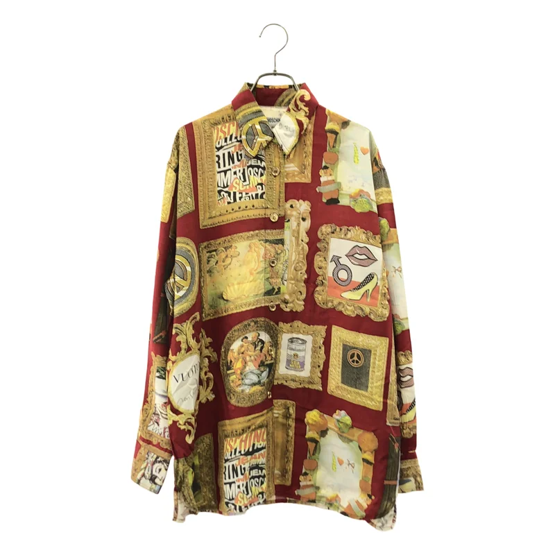 MOSCHINO / モスキーノ | グラフィックプリント 総柄 シャツ | M | レディース