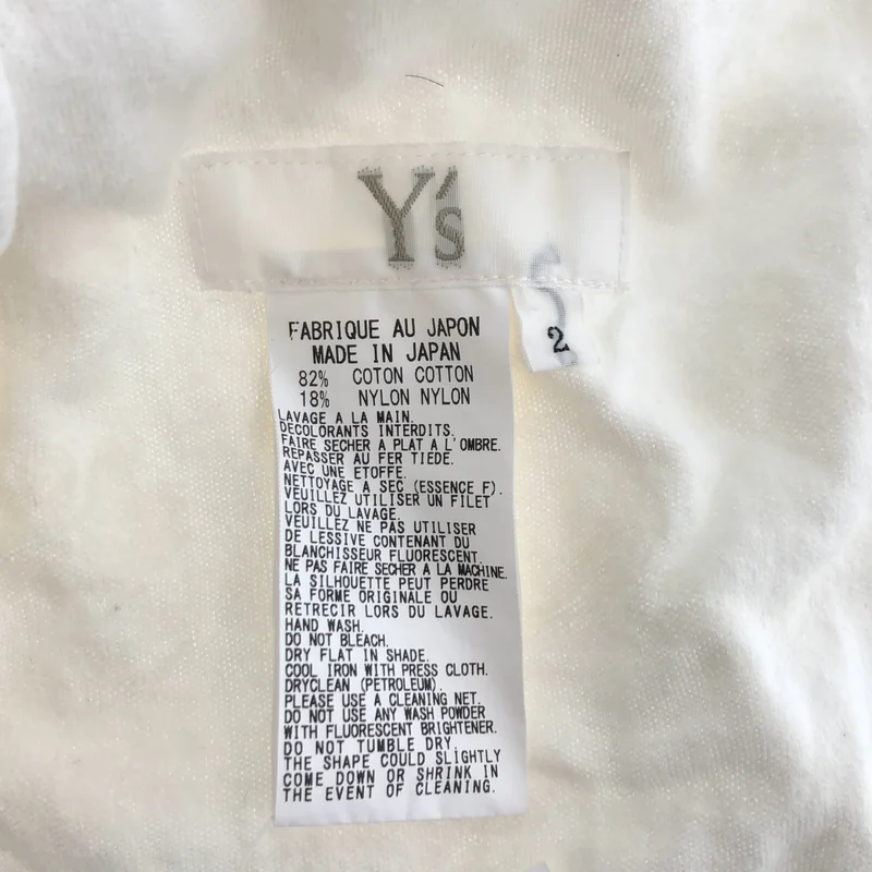 Y's / ワイズヨウジヤマモト | 2005AW | コットン フラワージャガード ハイネック 半袖ワンピース | 2 | レディース