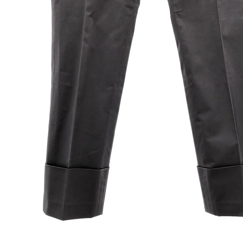 JIL SANDER / ジルサンダー | コットン ストレッチ ロールアップパンツ 2013-0012989 | 32 | レディース