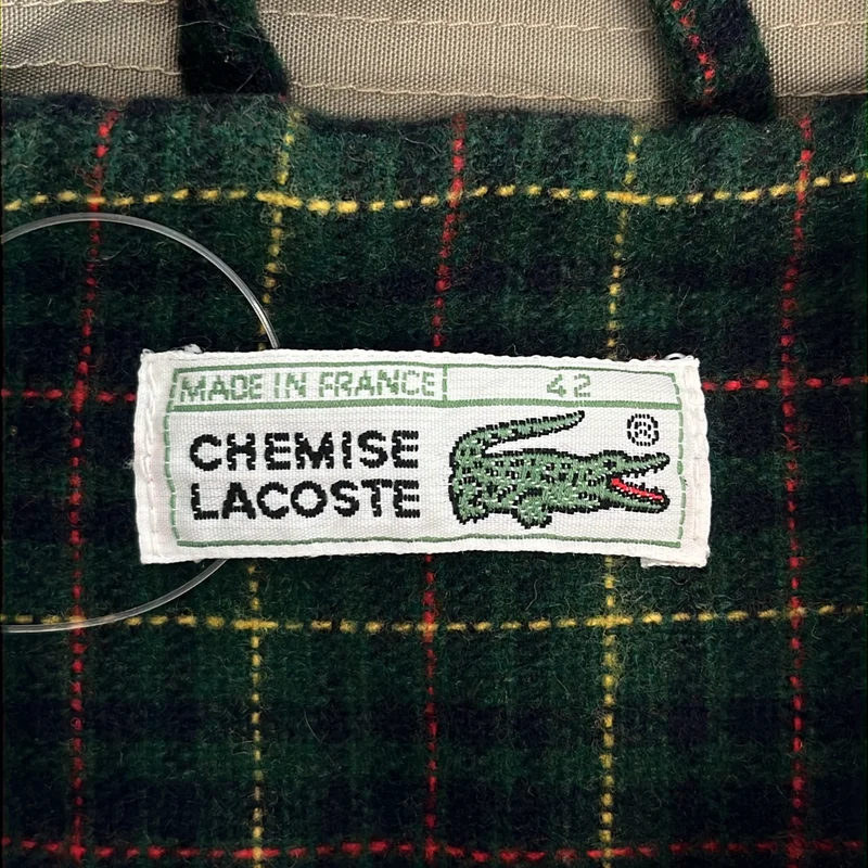 VINTAGE / ヴィンテージ古着 | 1980s | CHEMISE LACOSTE / シュミーズ ラコステ / コットン混 裏地ウール ハリントンジャケット | 42 | メンズ