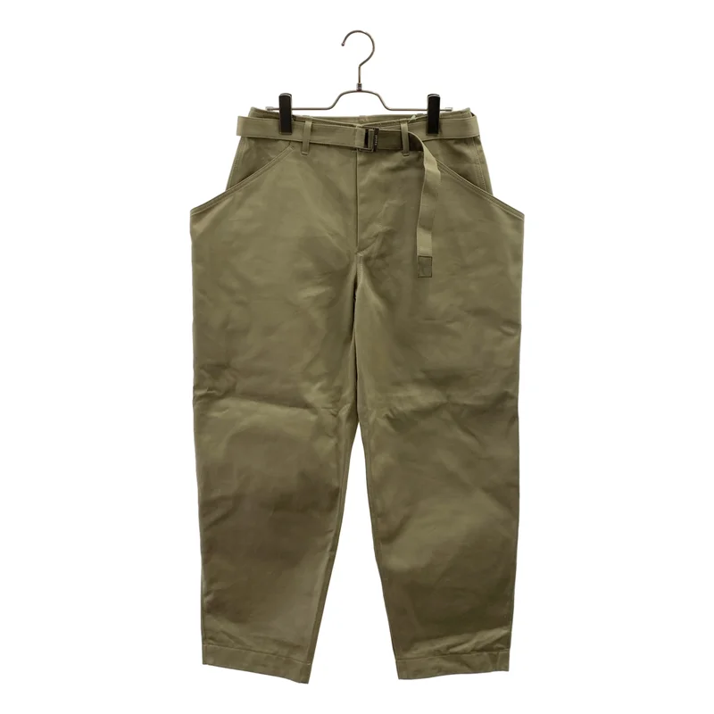 sacai / サカイ | 2025SS | Cotton Chino Pants ベルテッドコットンチノパンツ | 0 | メンズ