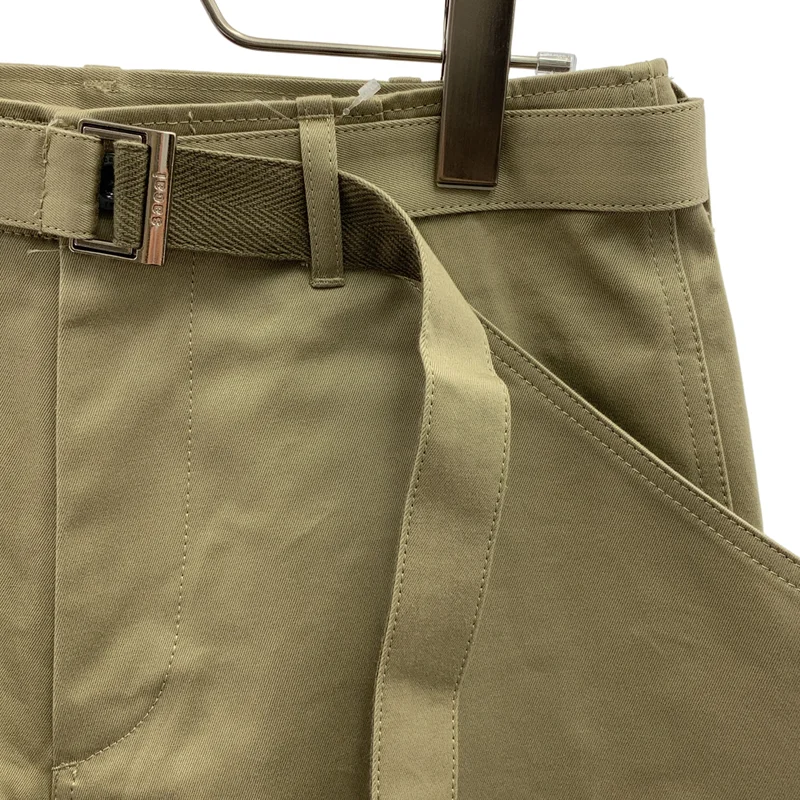sacai / サカイ | 2025SS | Cotton Chino Pants ベルテッドコットンチノパンツ | 0 | メンズ