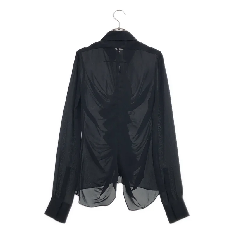 GIVENCHY / ジバンシィ | 2011AW | フリル ジップ ブラウス シャツ_長袖 |