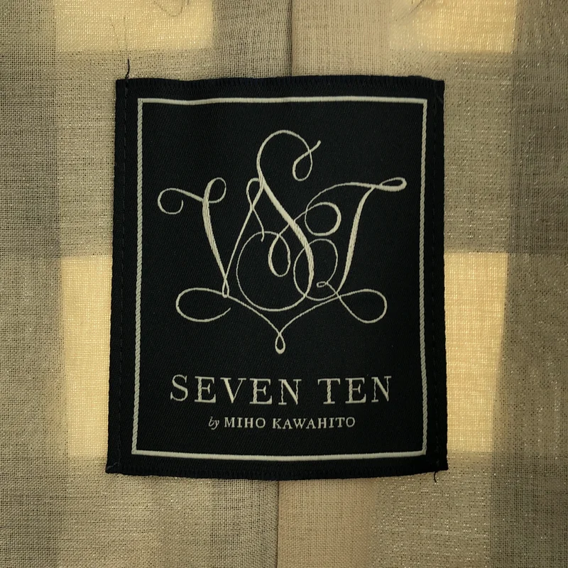 SEVEN TEN by MIHO KAWAHITO / セブンテンバイミホカワヒト | チェック シャツ_ノースリーブ 8A108 | S | レディース