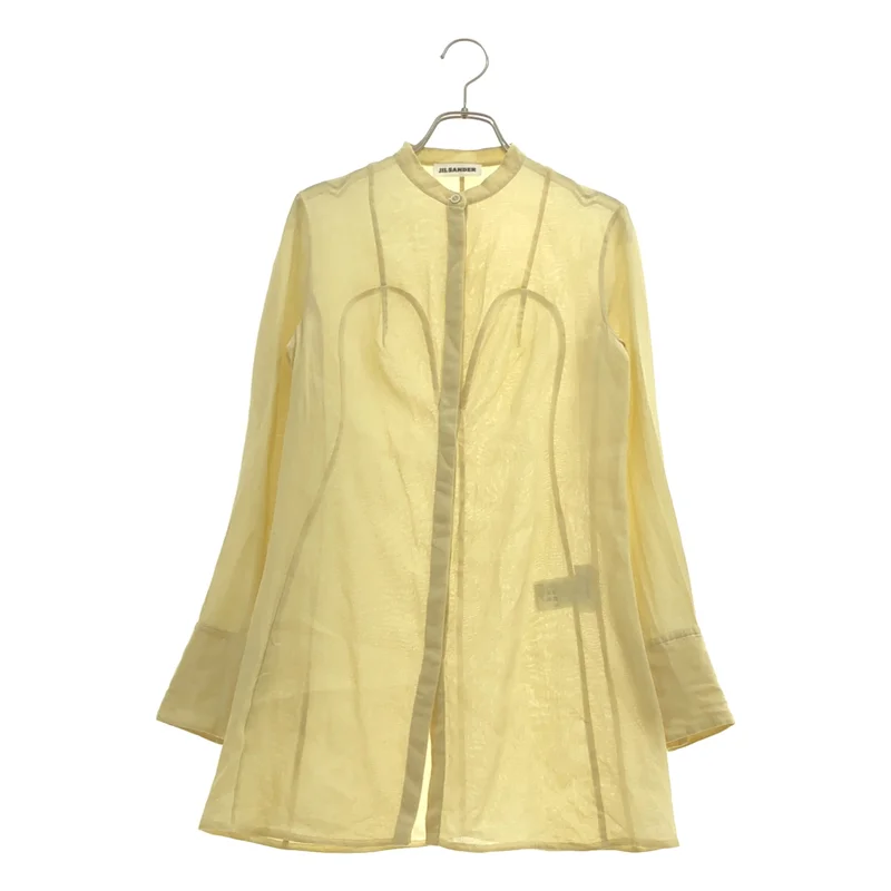 JIL SANDER / ジルサンダー | バンドカラー シャツ_長袖 HS JW IM 0050 | 32 | レディース