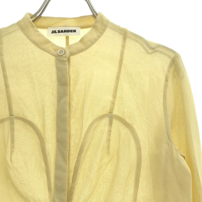 JIL SANDER / ジルサンダー | バンドカラー シャツ_長袖 HS JW IM 0050 | 32 | レディース