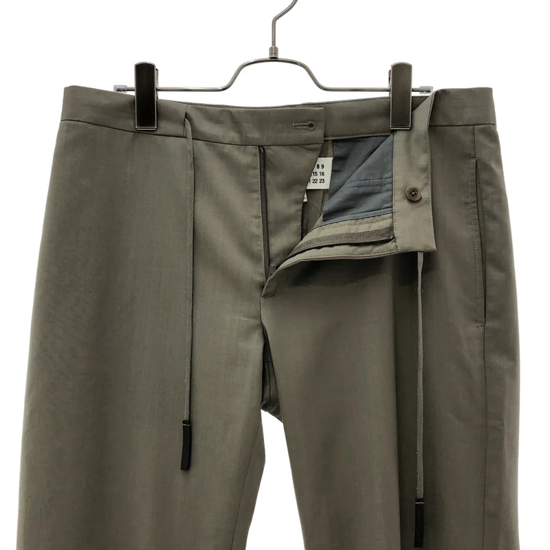 Maison Margiela / メゾンマルジェラ | 2020SS | ウール モヘア ドローストリング スラックス | 46 | メンズ