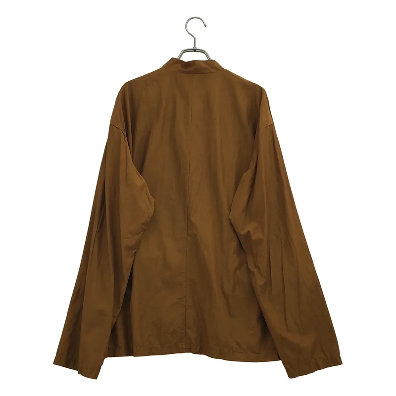 STILL BY HAND / スティルバイハンド | コットン キュプラ MA-1モチーフ ロングスリーブシャツ | 50 | メンズ