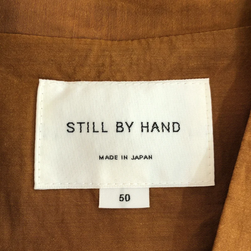 STILL BY HAND / スティルバイハンド | コットン キュプラ MA-1モチーフ ロングスリーブシャツ | 50 | メンズ