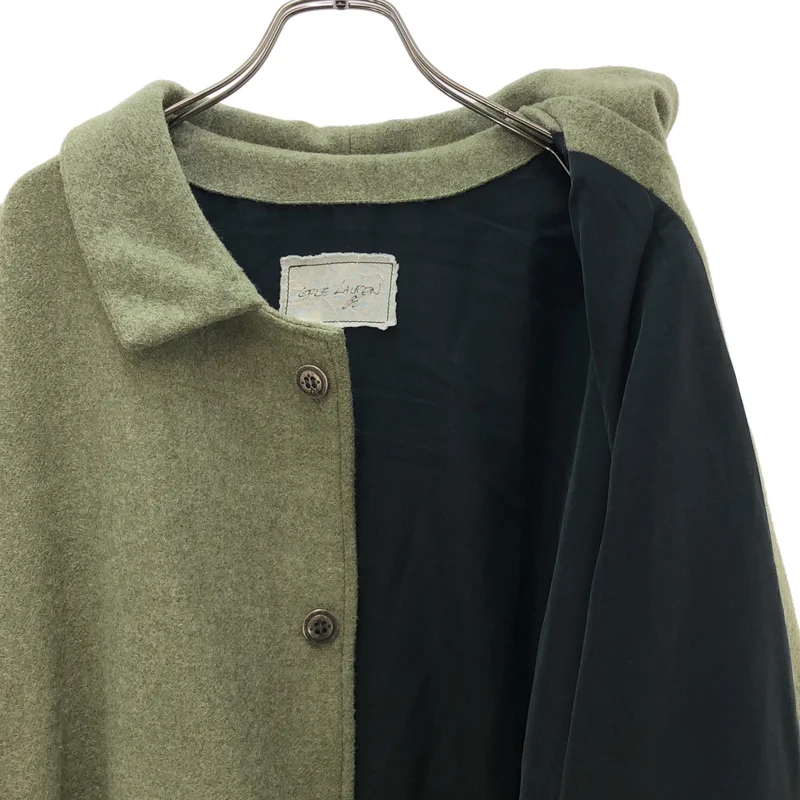 GREG LAUREN / グレッグローレン | YOISO ARMY TWEED TRENCH COAT ワッペン ロングコート | S | メンズ