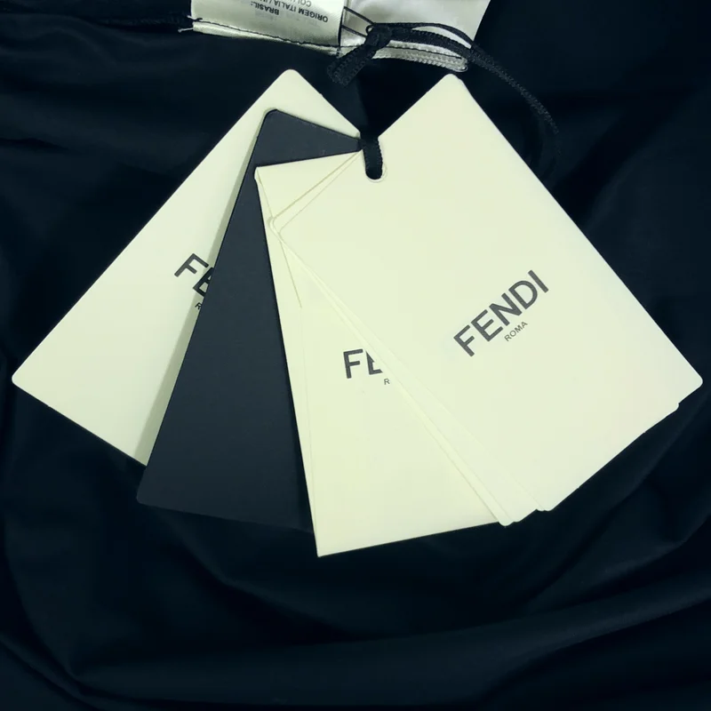 FENDI / フェンディ | コットン スタッズ ティアード ノースリーブワンピース | 38 | レディース