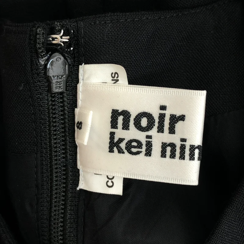 noir kei ninomiya / ノワールケイニノミヤ | 2025SS | ウールトロ フリル装飾ドレス | S | レディース