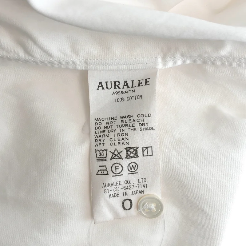 AURALEE / オーラリー | WASHED FINX TWILL SLEEVELESS SHIRTS ノースリーブシャツ | 0 | レディース