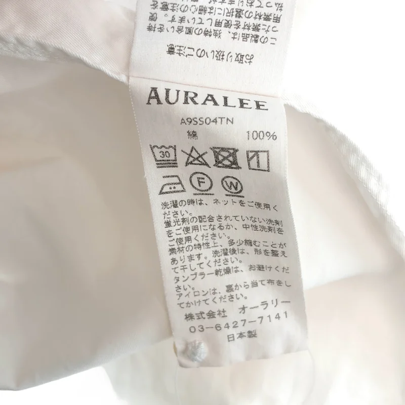 AURALEE / オーラリー | WASHED FINX TWILL SLEEVELESS SHIRTS ノースリーブシャツ | 0 | レディース