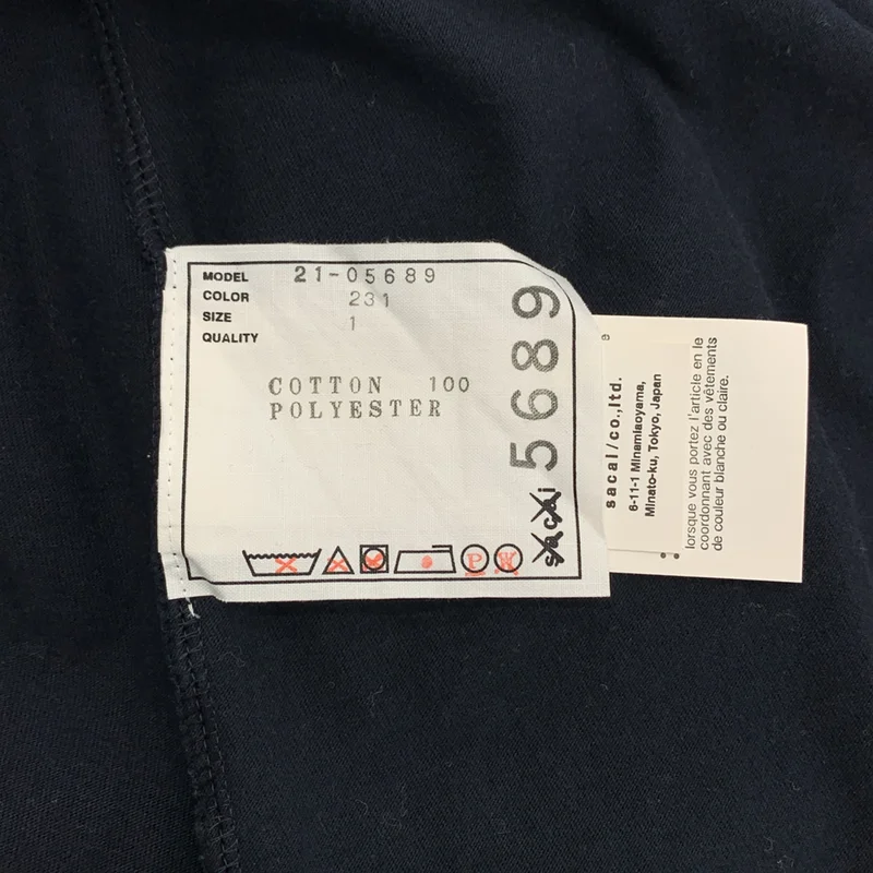 sacai / サカイ | 2021SS | × KAWS / カウズ / 異素材 カモフラージュ プリーツスカート切り替え 半袖ワンピース | 1 | レディース