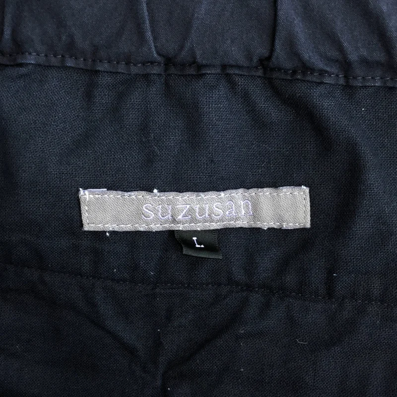 SUZUSAN / スズサン | ブリーチ加工 コットン ワイド イージーパンツ | L | メンズ