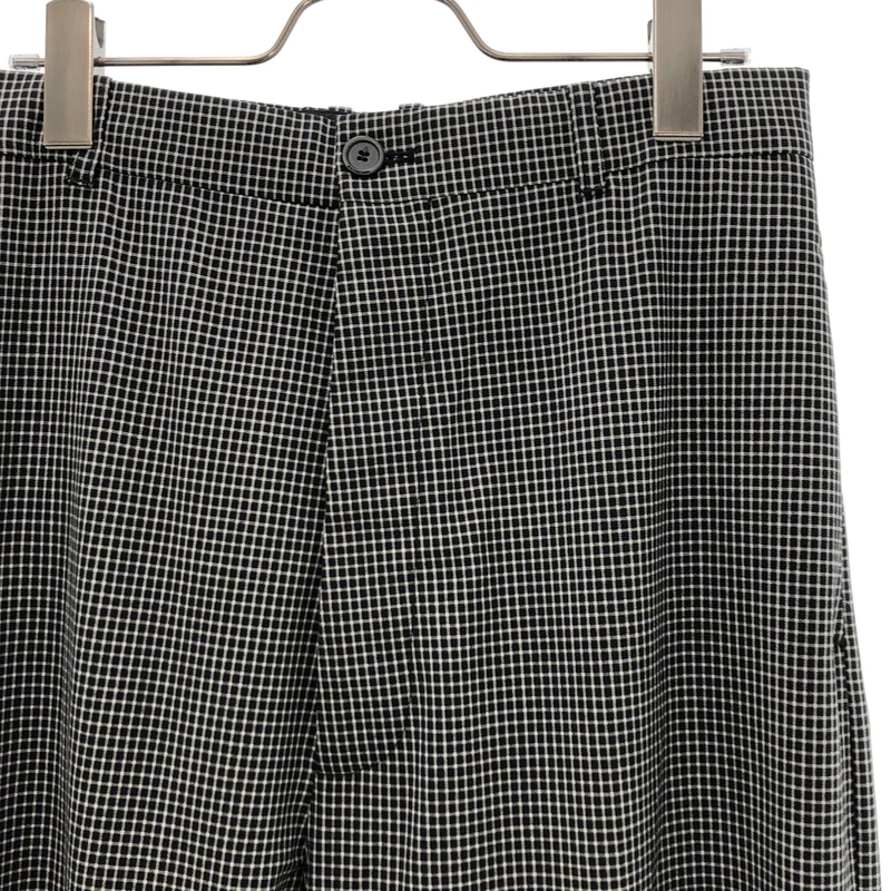 BALENCIAGA / バレンシアガ | ウール ナイロン チェック ワイドスラックス | 44 | メンズ