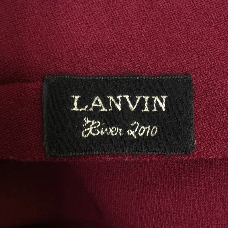 LANVIN / ランバン | フリル ジップ スリーブレス ワンピース | 36 | レディース