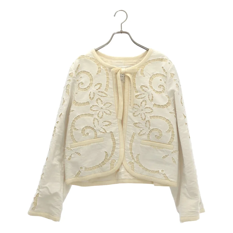 sea New York / シーニューヨーク | レース ノーカラージャケット 92-07-44-07008 | S | レディース