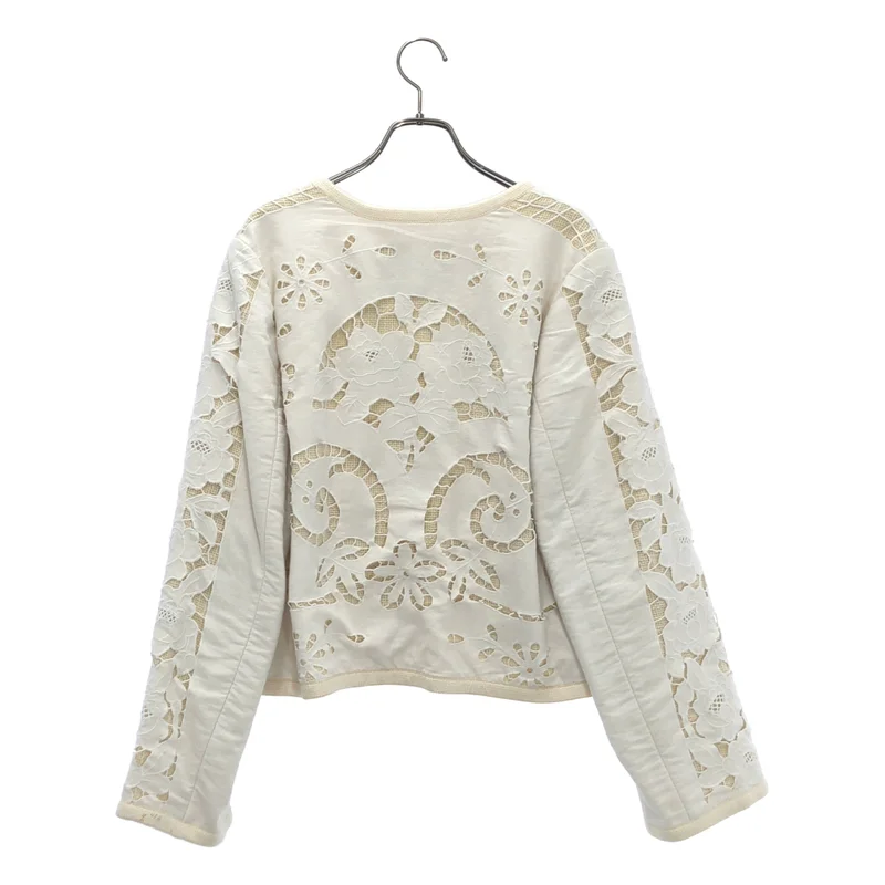 sea New York / シーニューヨーク | レース ノーカラージャケット 92-07-44-07008 | S | レディース