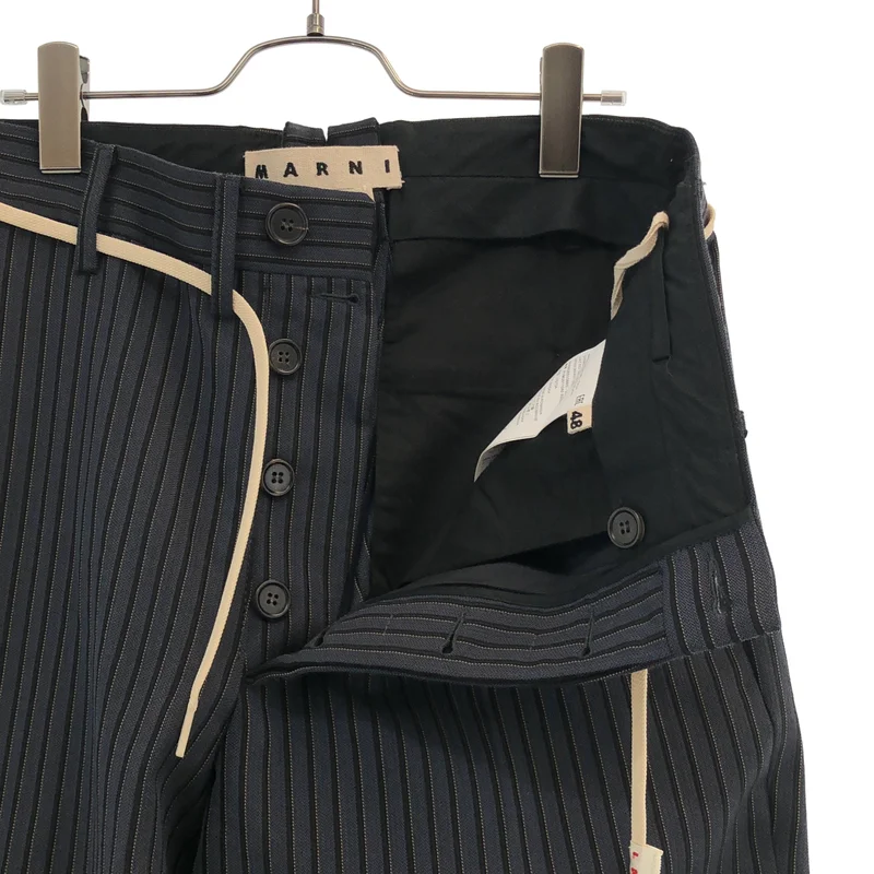 MARNI / マルニ | 2021SS | ストライプ ジャガード スラックス | 48 | メンズ