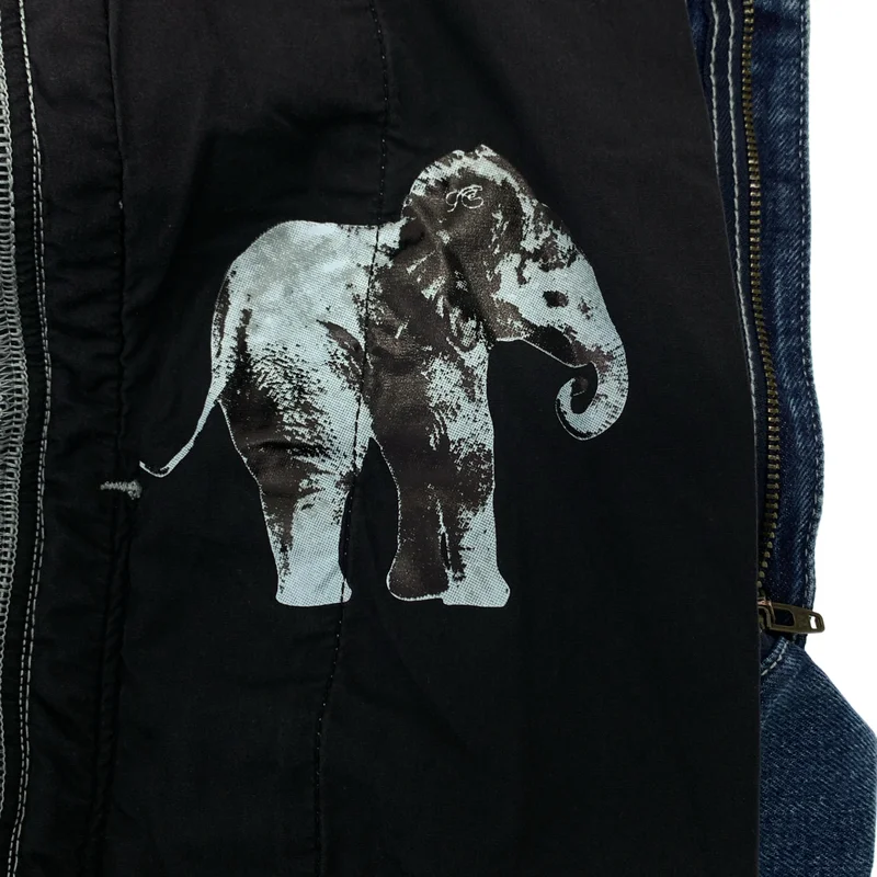 Fax Copy Express / ファックスコピーエクスプレス | Retro Pleated Blue Denim Pants ワイド デニムパンツ | M | メンズ