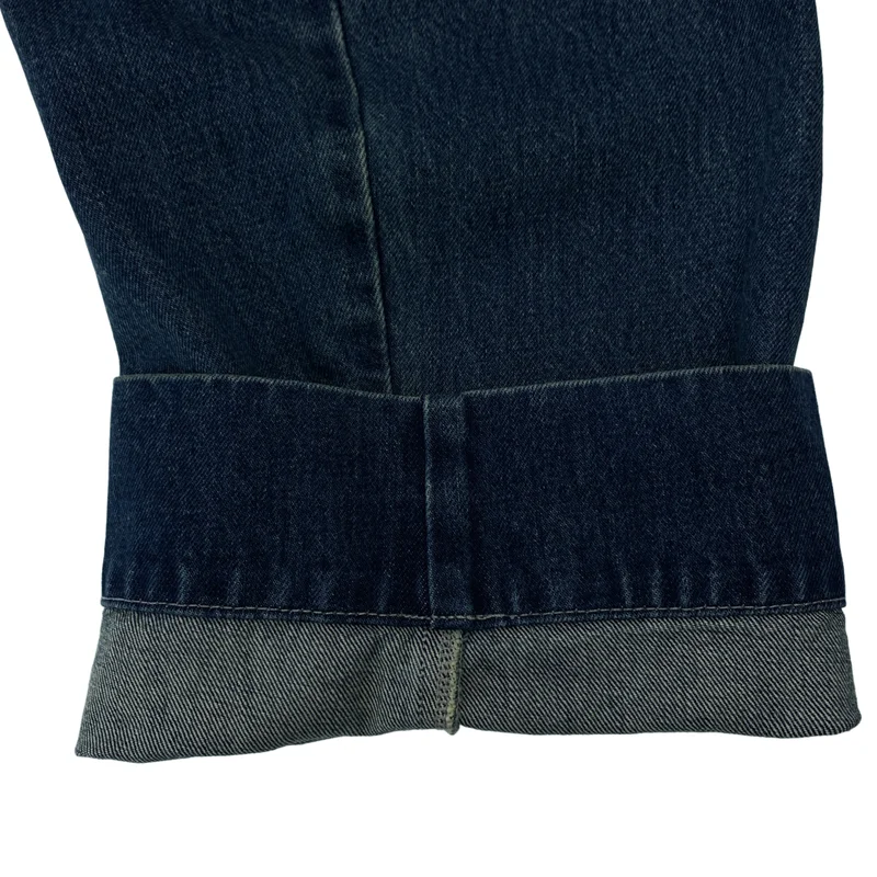 Fax Copy Express / ファックスコピーエクスプレス | Retro Pleated Blue Denim Pants ワイド デニムパンツ | M | メンズ