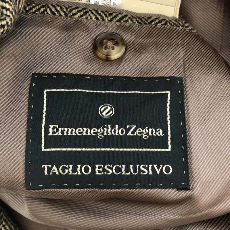 Ermenegildo Zegna / エルメネジルドゼニア | カシミヤ ヘリンボーン ジャケット 114090 | 52 | メンズ