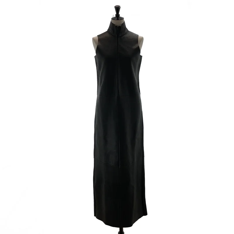 GABRIELA COLL GARMENTS / ガブリエラコールガーメンツ | 2025 | VEGETABLE TANNED LAMSKIN レザー スリーブレス ワンピース | 1 | レディース