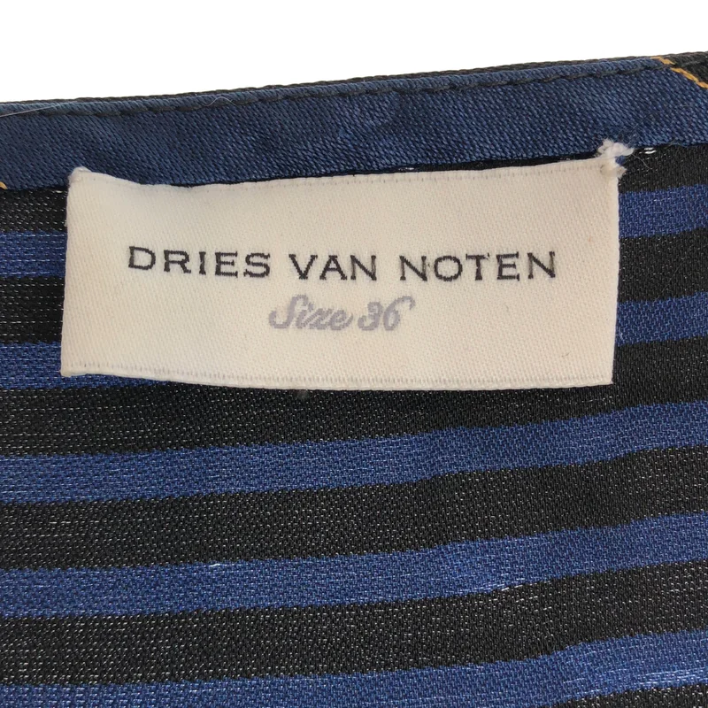 DRIES VAN NOTEN / ドリスヴァンノッテン | マルチボーダー ハーフスリーブ プルオーバーブラウス | 36 | レディース