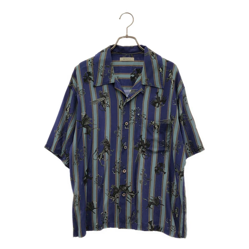 MATSUFUJI / マツフジ | 2023SS | RARE THINGS PRINT OPEN COLLAR SHIRT オープンカラーシャツ | 2 | メンズ