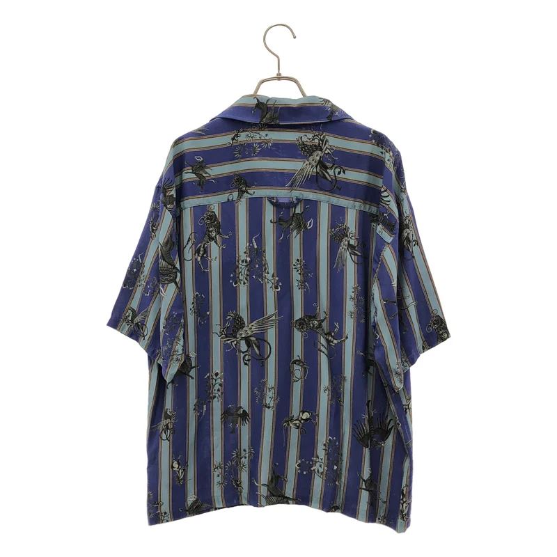 MATSUFUJI / マツフジ | 2023SS | RARE THINGS PRINT OPEN COLLAR SHIRT オープンカラーシャツ | 2 | メンズ