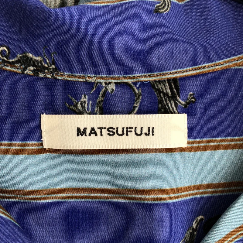 MATSUFUJI / マツフジ | 2023SS | RARE THINGS PRINT OPEN COLLAR SHIRT オープンカラーシャツ | 2 | メンズ