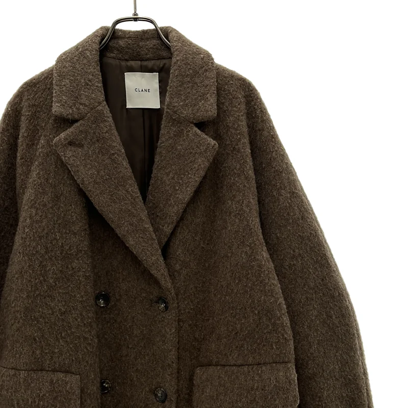 CLANE / クラネ | DOUBLE WOOL LONG COAT / ダブルウールロングコート | 1 | レディース